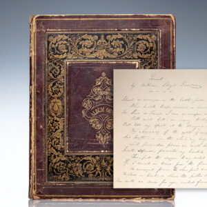 William Lloyd Garrison Autograph Sonnet Signed.