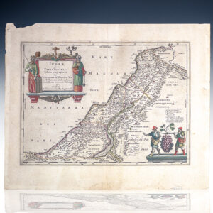 Iudaeae seu Terrae Israelis Tabula Geographica in qua Locorum in Veteri et Novo Testamento celebratissimorum Situs accurate descripti arte facta a Tilemanno Stella Sigenesi [Holy Land Map].
