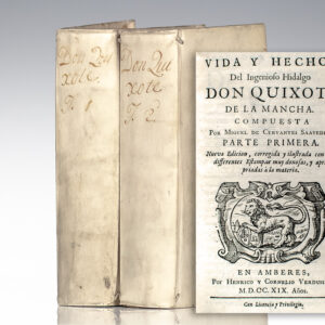 Vida Y Hechos del Ingeniso Hidalgo Don Quixote de la Mancha.