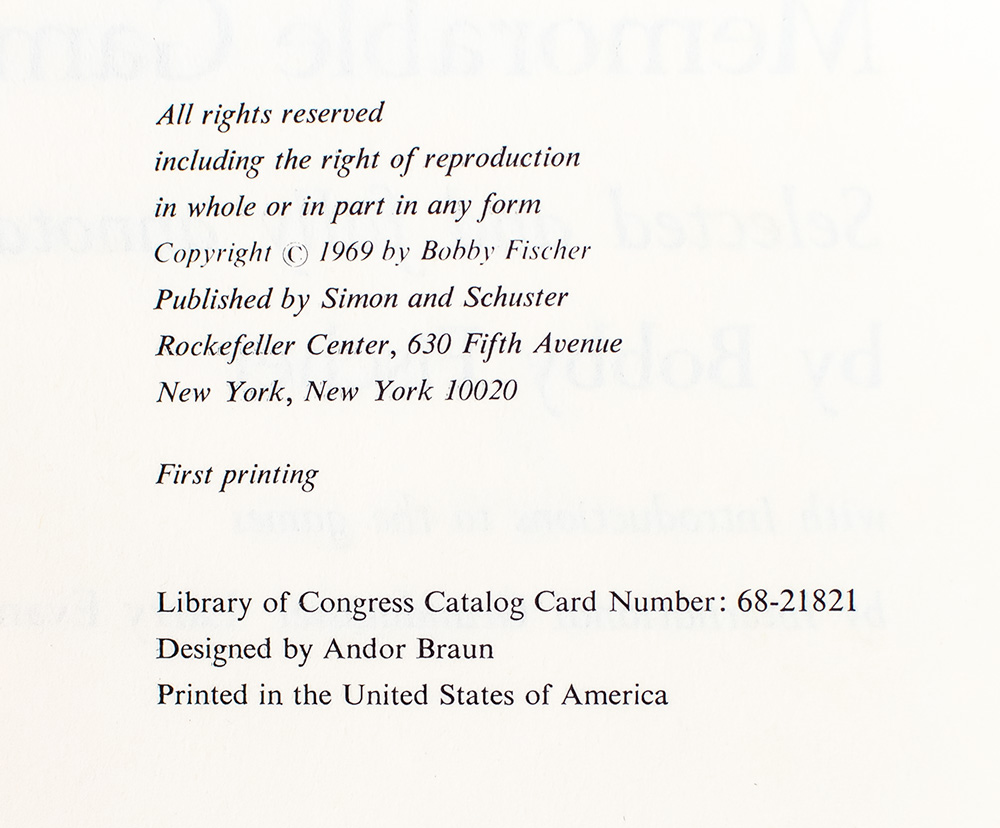 My 60 Memorable Games.