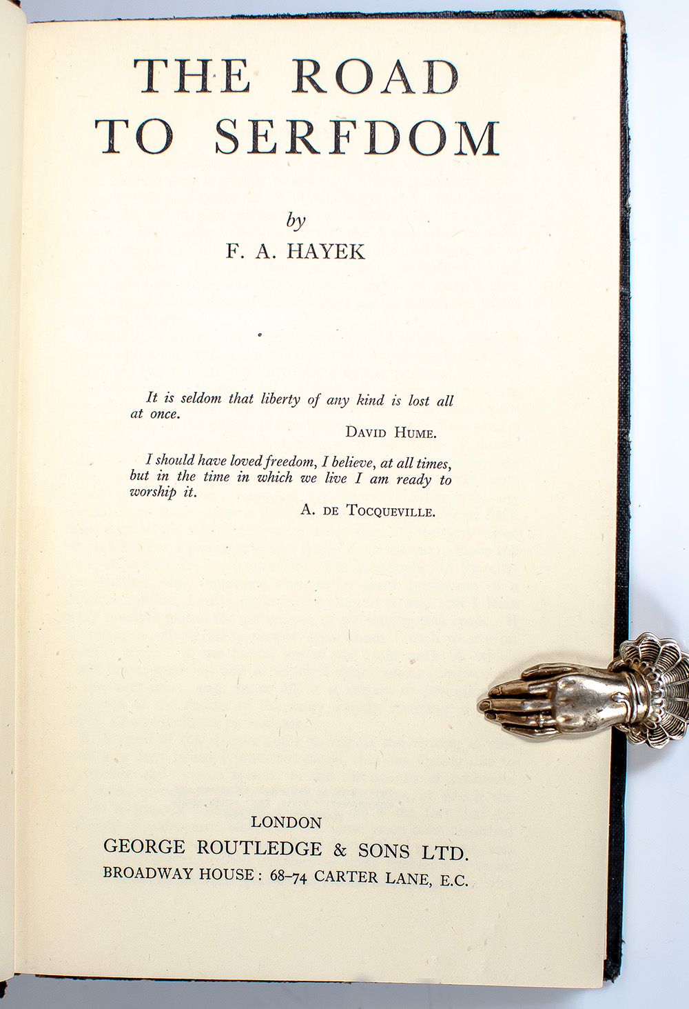 The Road To Serfdom.