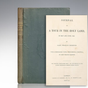 Journal of a Tour in the Holy Land, in May and June, 1840.