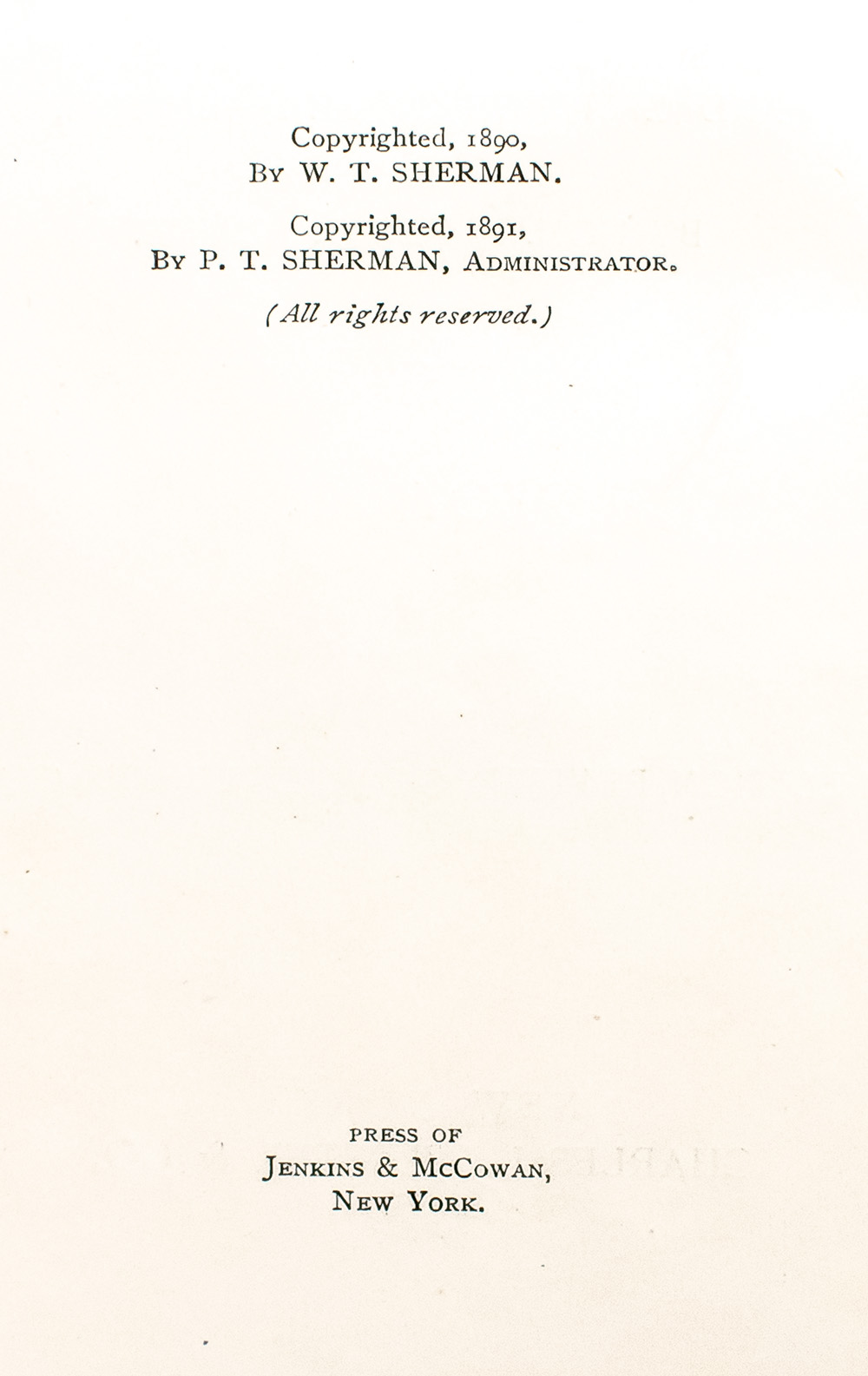 Memoirs of General William T. Sherman.