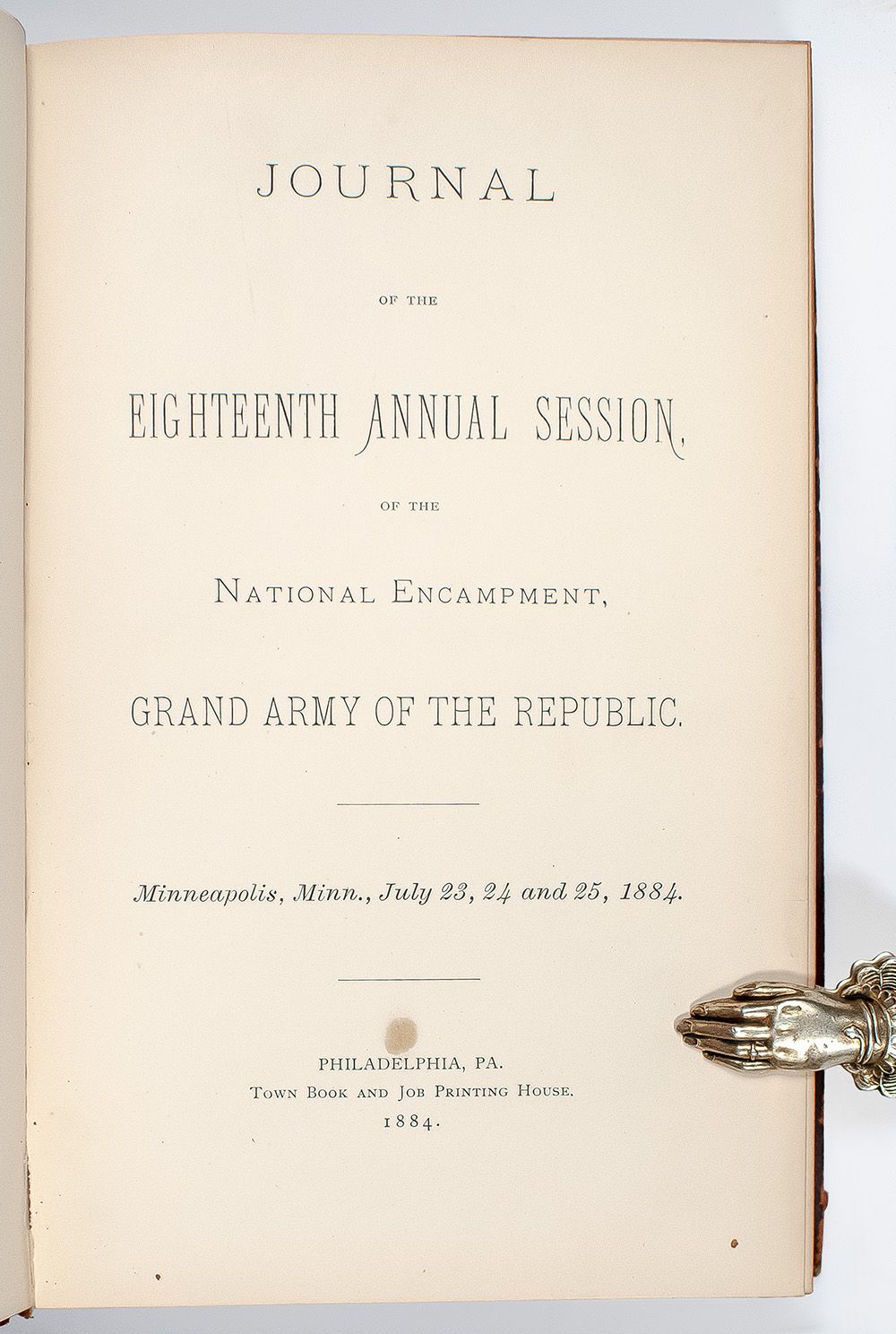 Journal of the Eighteenth Annual Session, of the National Encampment, Grand Army of the Republic.