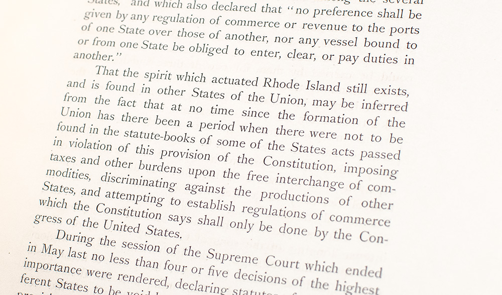 The Constitution and The Supreme Court of the United States of America.