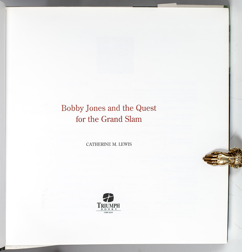Bobby Jones: And the Quest for the Grand Slam.