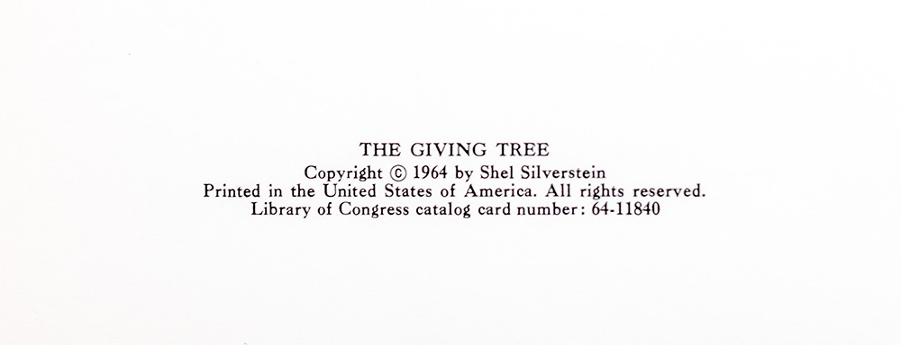 The Giving Tree.