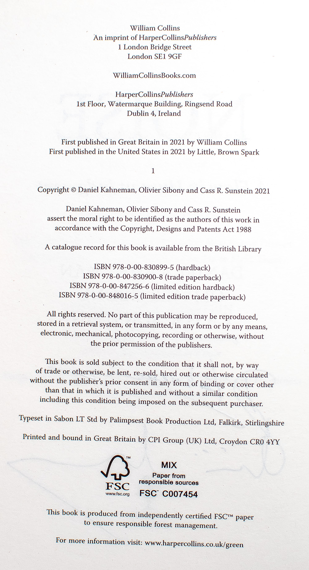 Noise: A Flaw in Human Judgment.
