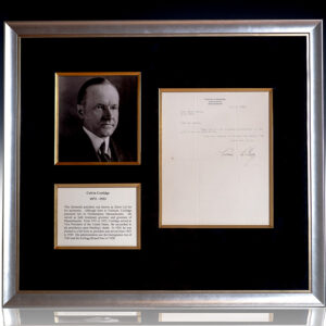 Calvin Coolidge Typed Letter Signed.
