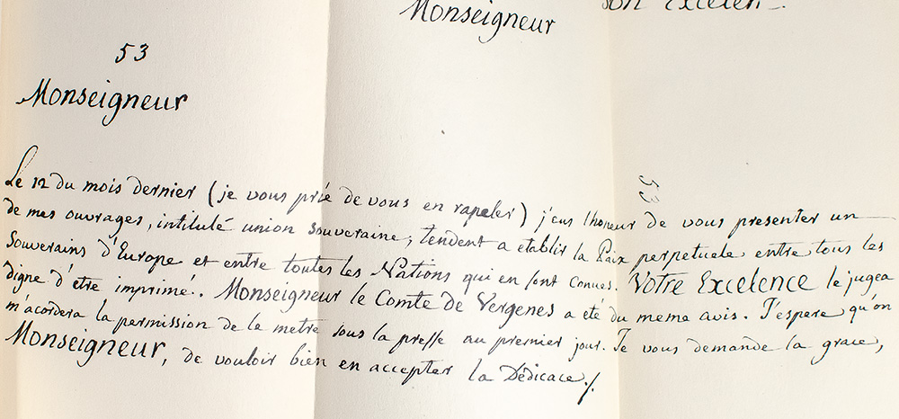 A Project of Universal and Perpetual Peace.