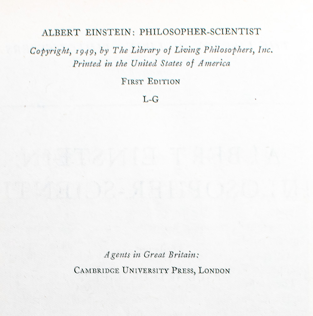 Albert Einstein: Philosopher-Scientist.