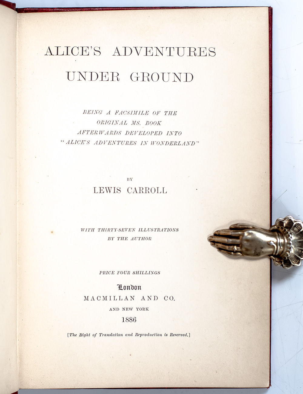 Alice's Adventures Under Ground.