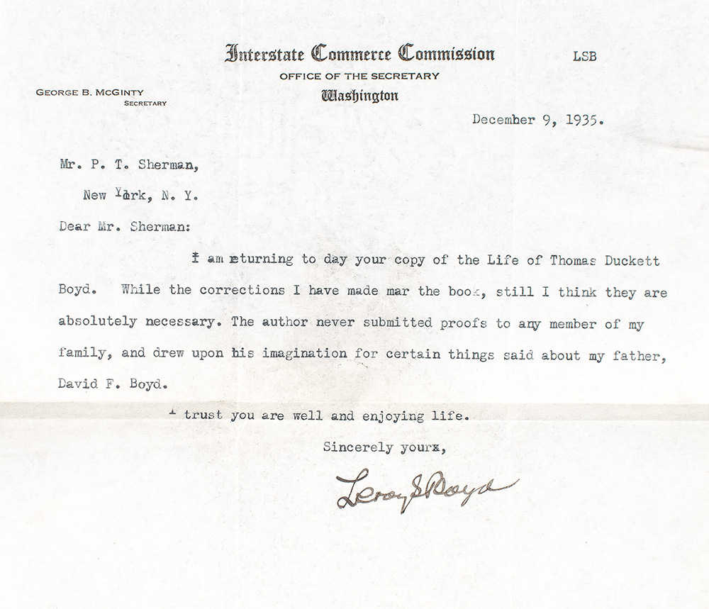 Thomas Duckett Boyd: The Story of a Southern Educator.