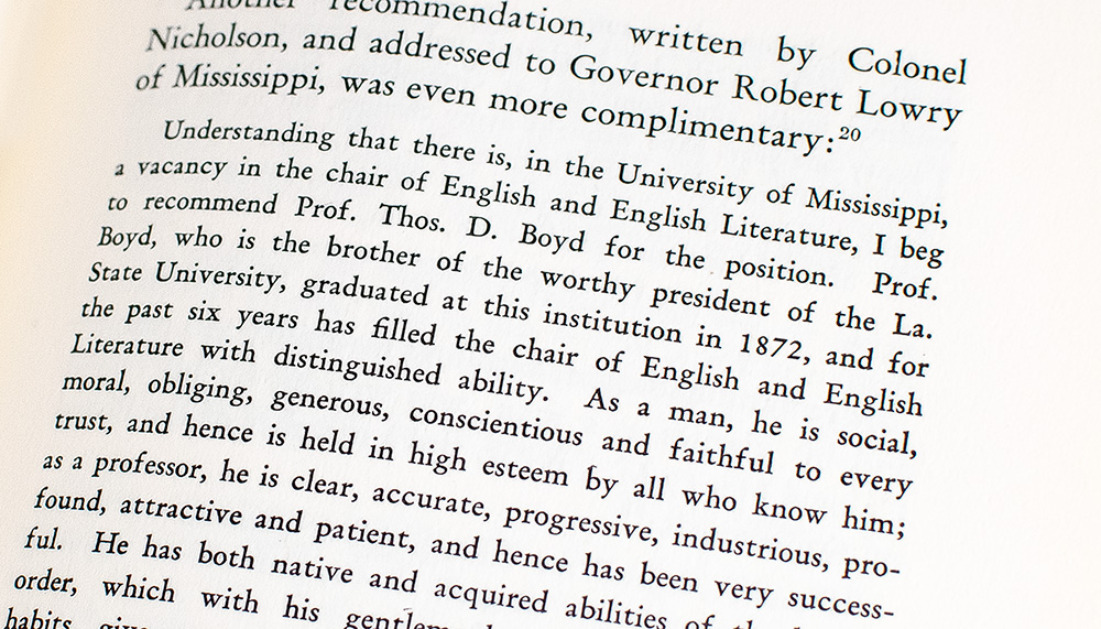 Thomas Duckett Boyd: The Story of a Southern Educator.