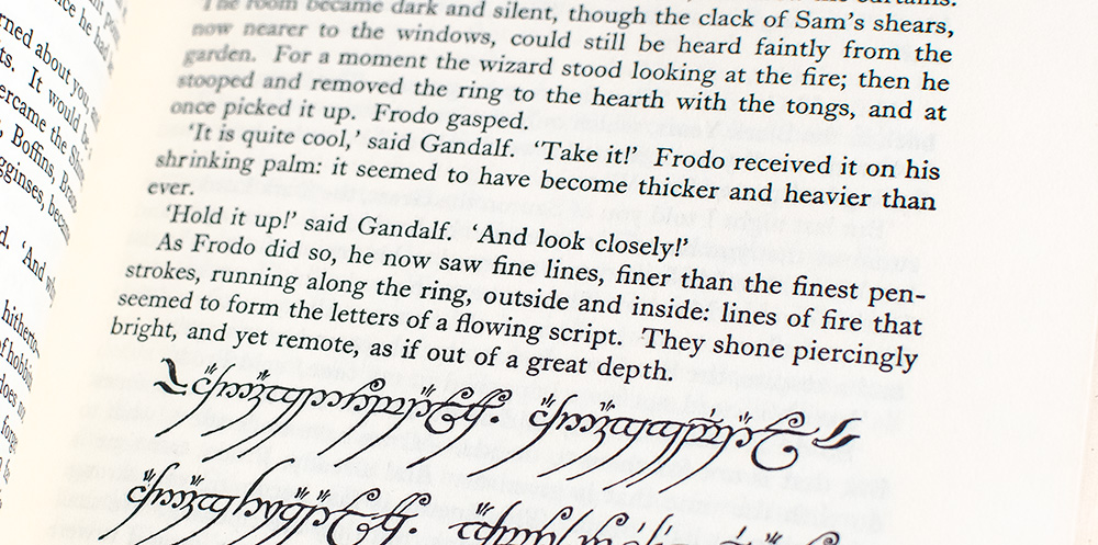 The Hobbit and The Lord of The Rings Trilogy: The Fellowship of the Ring, The Two Towers, The Return of the King.