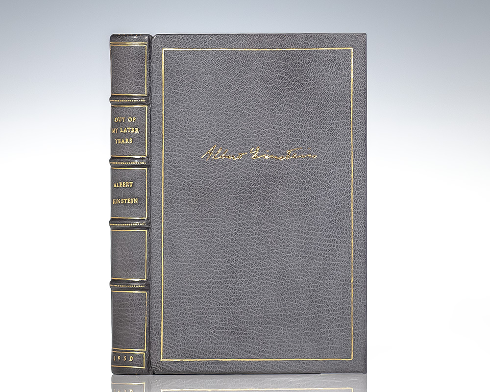 Out of My Later Years.