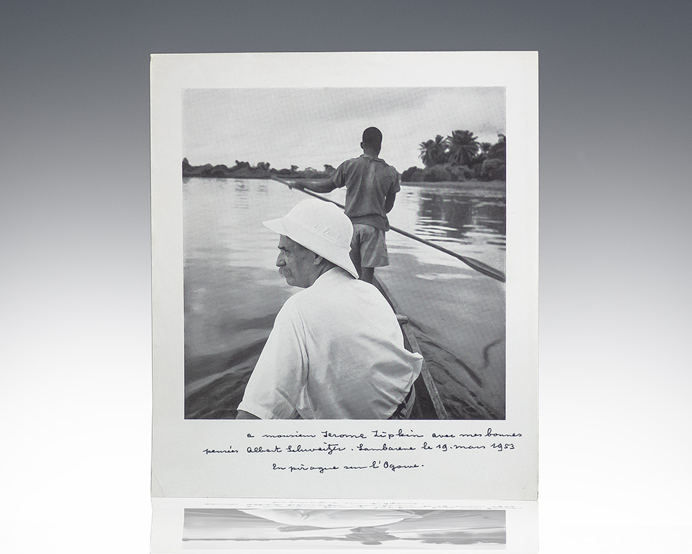 Albert Schweitzer Signed Photograph.