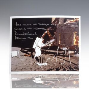 Alan Bean Signed 'EVA' Photograph.