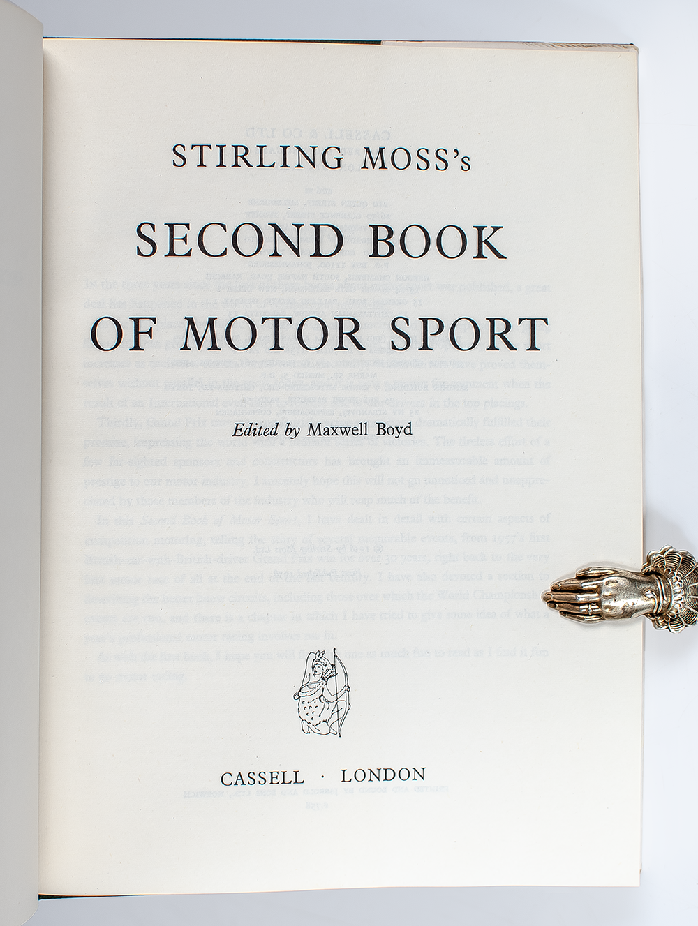 Stirling Moss's Second Book of Motor Sport.