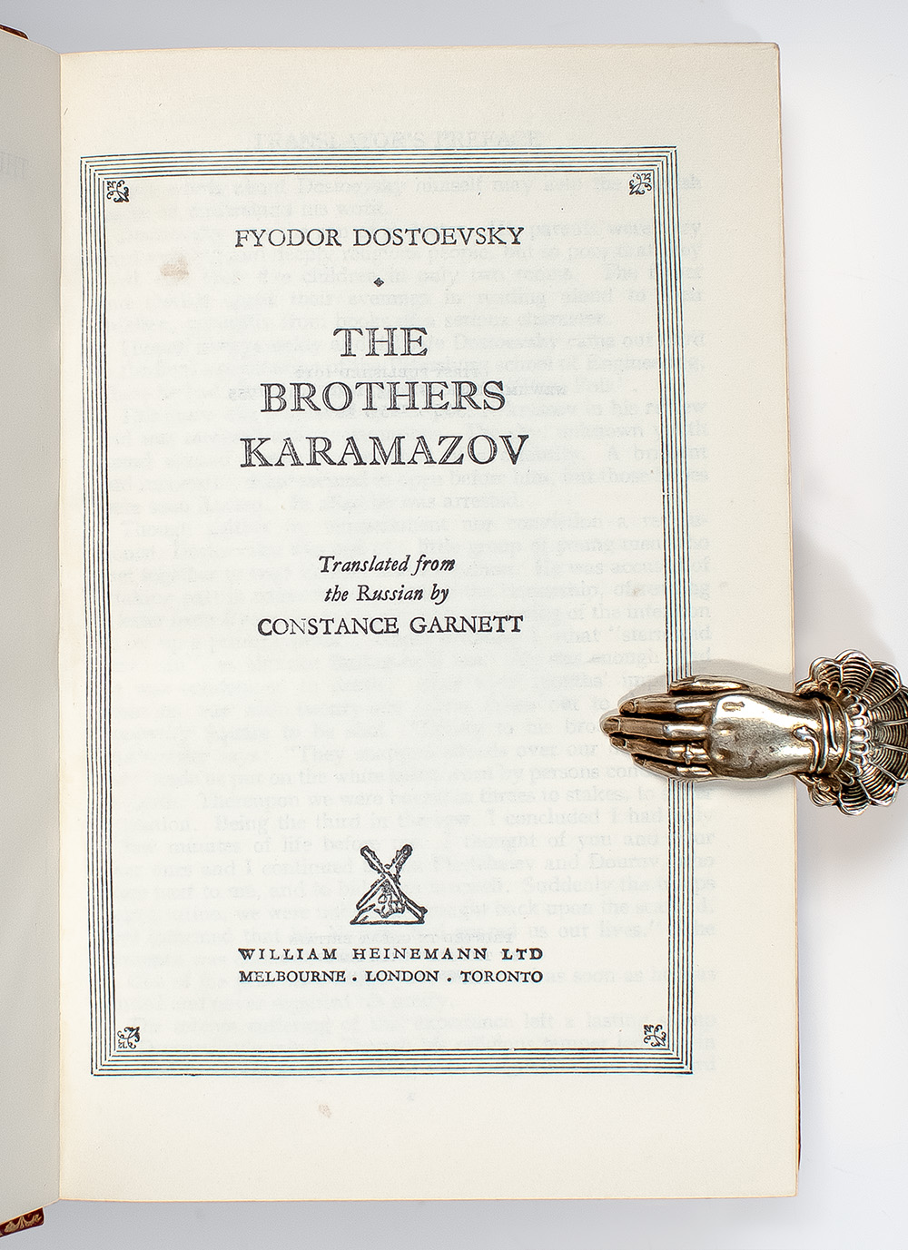 The Brothers Karamazov.