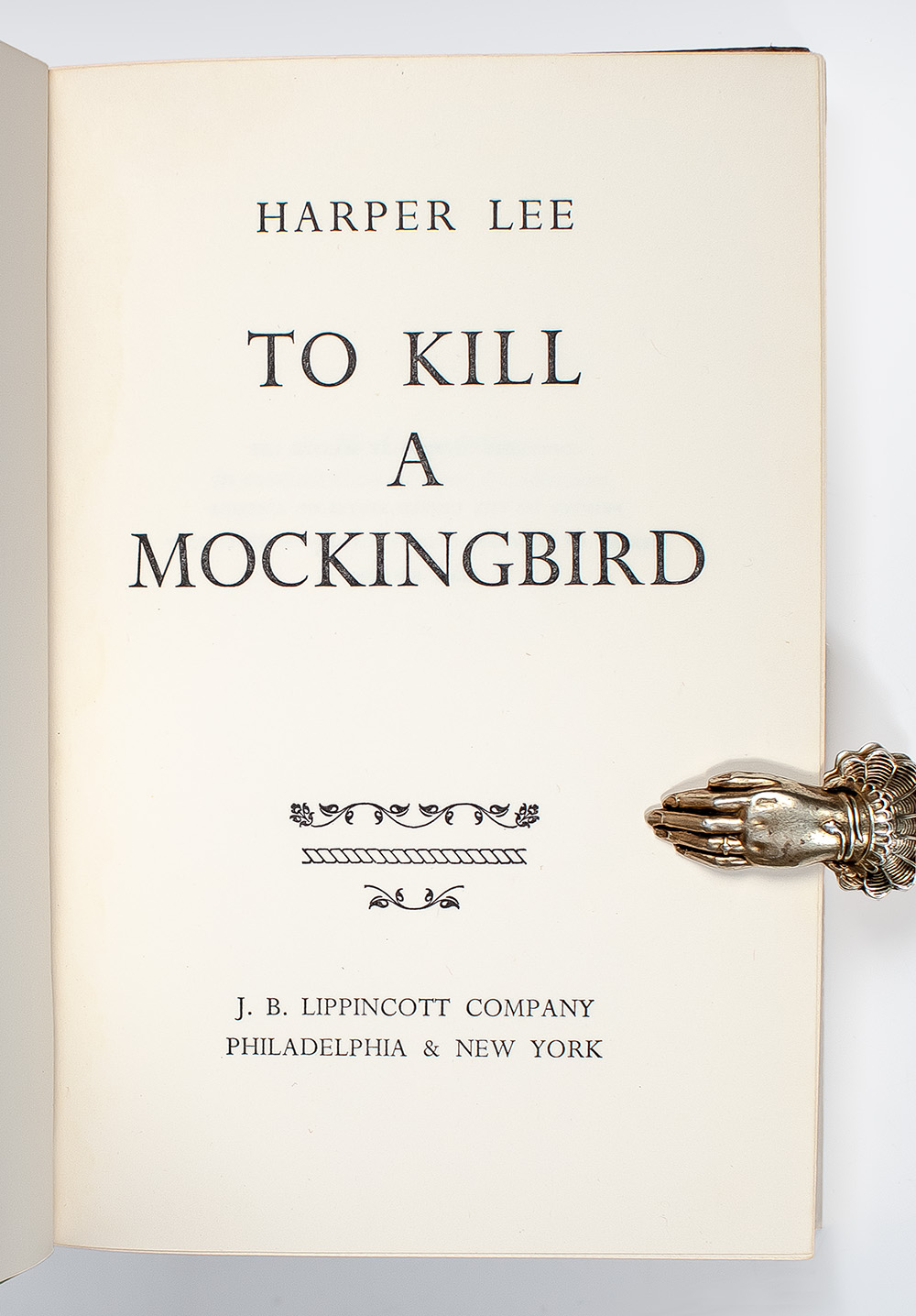 To Kill A Mockingbird.