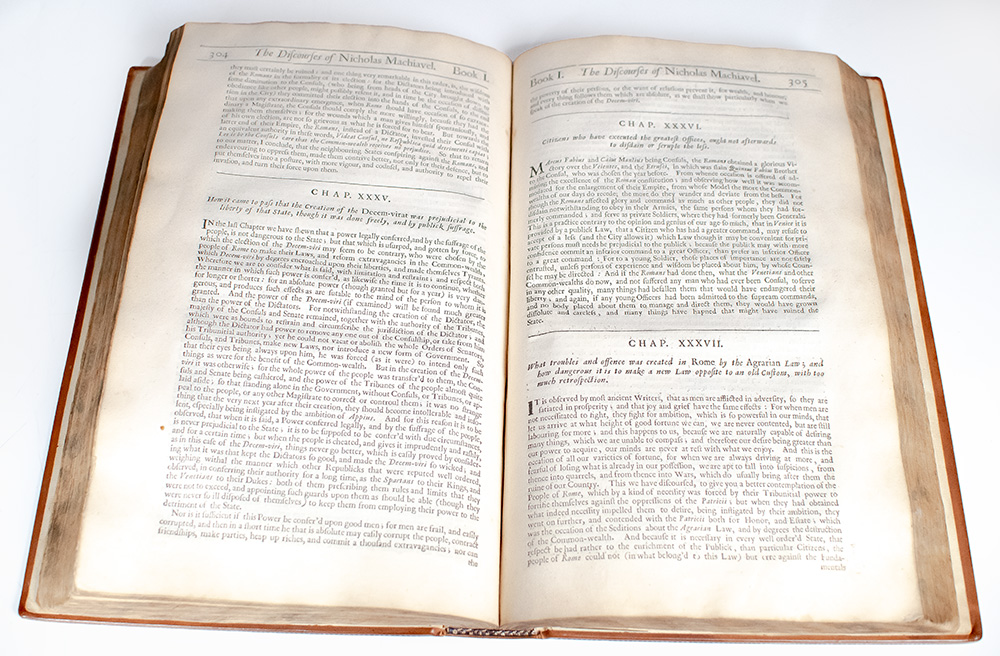 The Works of the Famous Nicholas Machiavel, Citizen and Secretary of Florence. Written originally in Italian, and from thence newly and faithfully translated into English.