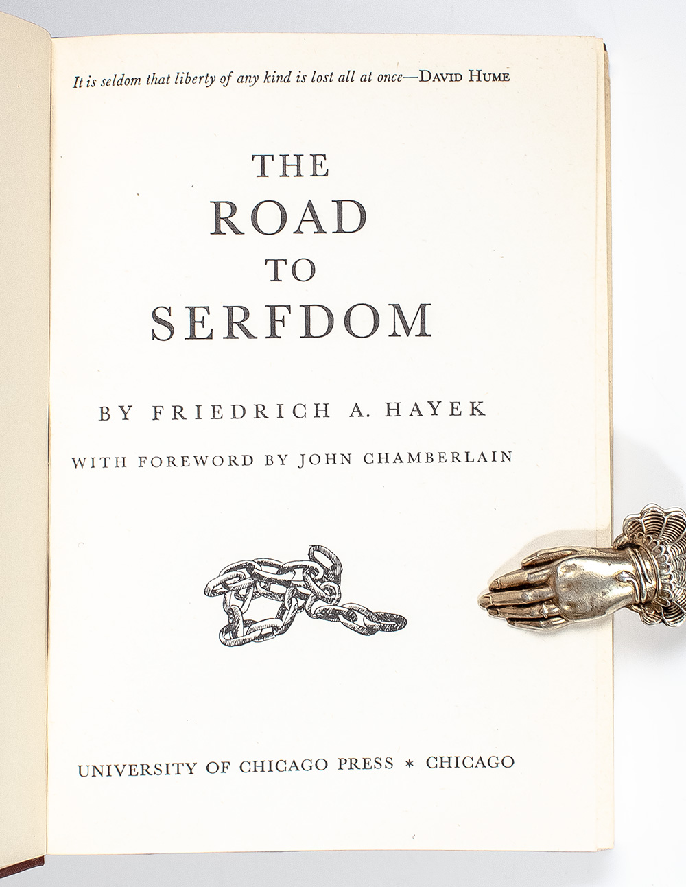 The Road to Serfdom.