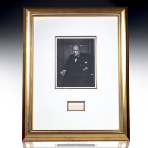 Yousuf Karsh Signed Winston S. Churchill Portrait.