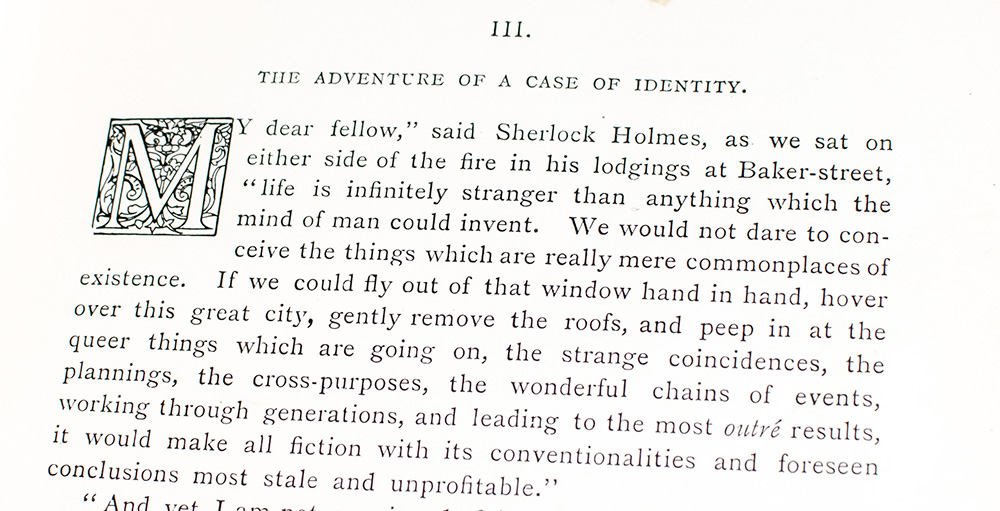 The Adventures of Sherlock Holmes and The Memoirs of Sherlock Holmes.