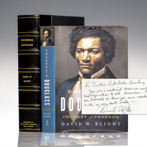 FROM THE LIBRARY OF JUSTICE RUTH BADER GINSBURG: Frederick Douglass: Prophet of Freedom; inscribed by David W. Blight to Ruth Bader Ginsburg