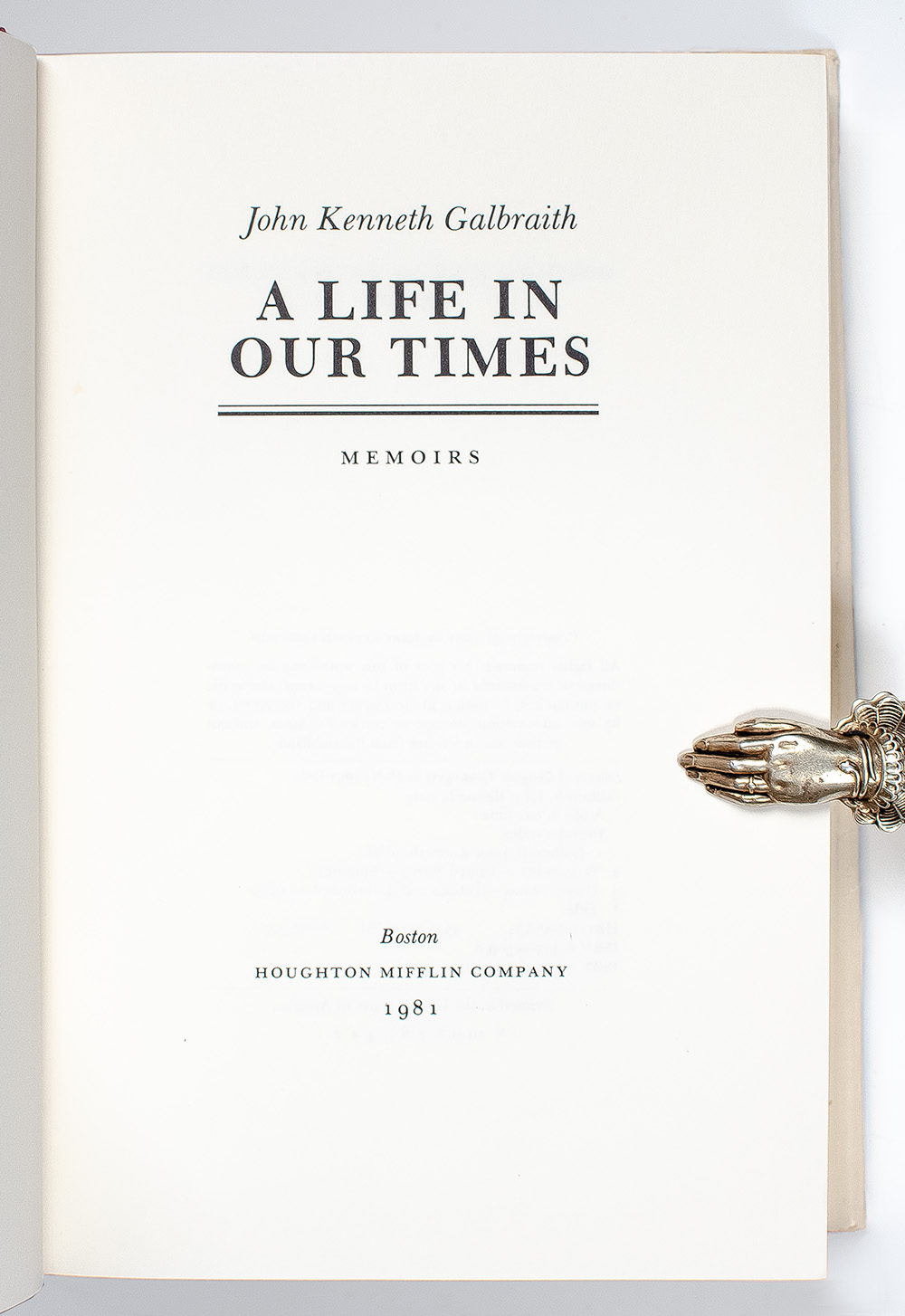 A Life In Our Times.