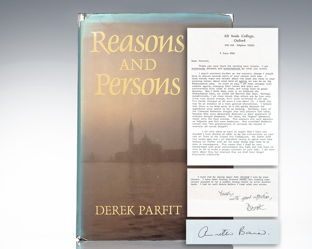 Reasons and Persons.