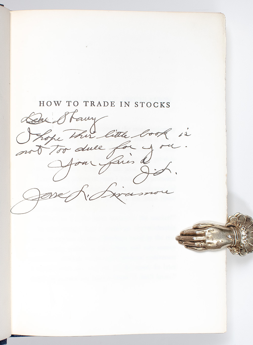 How to Trade in Stocks: The Livermore Formula for Combining Time Element and Price.