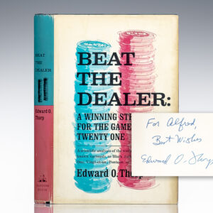 Beat the Dealer: A Winning Strategy for the Game of Twenty One.