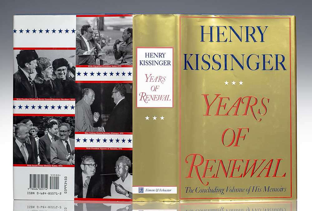 Henry Kissinger: Years of Renewal: The Concluding Volume of His Memoirs.