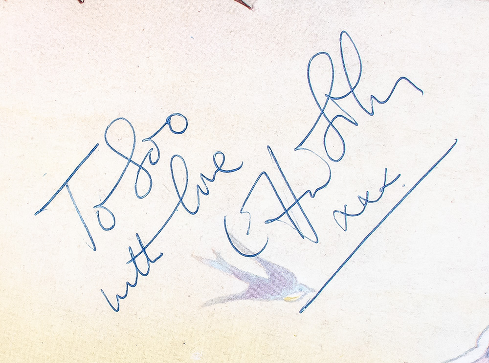 Elton John Signed Goodbye Yellow Brick Road.