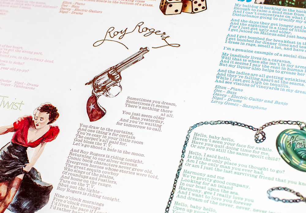 Elton John Signed Goodbye Yellow Brick Road.