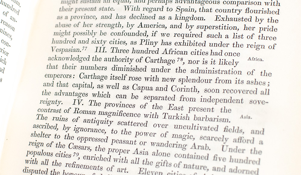 The History of the Decline and Fall of the Roman Empire.