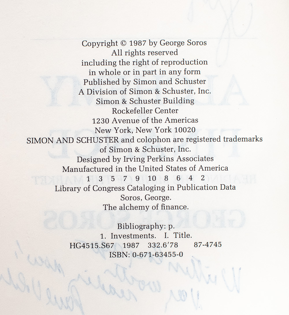 The Alchemy of Finance: Reading the Mind of the Market.