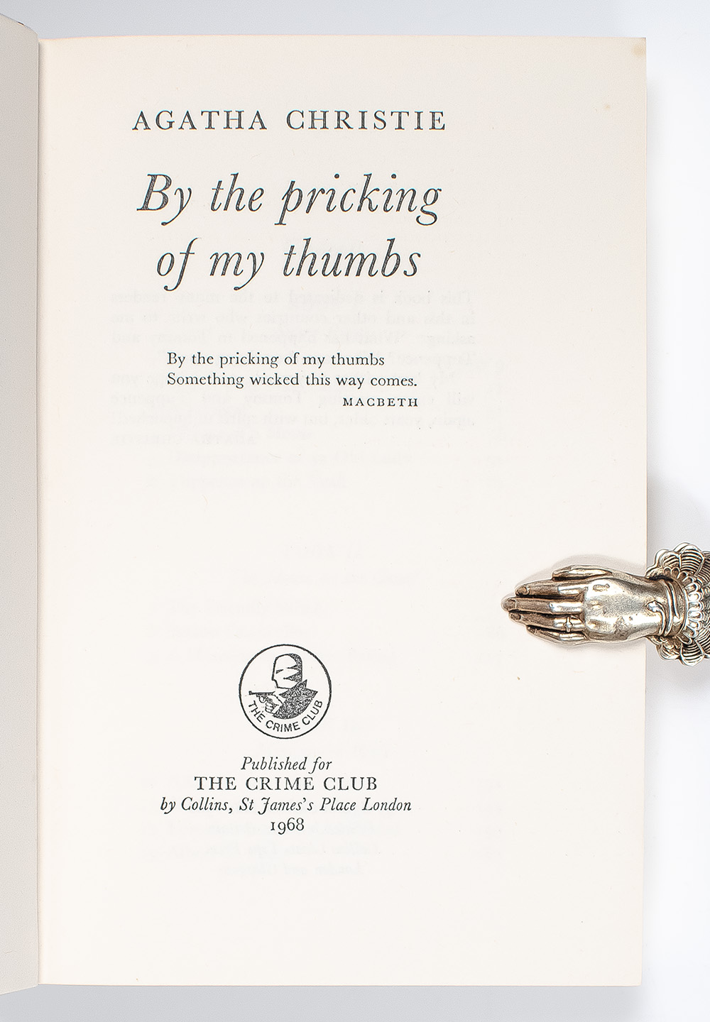 By the Pricking of My Thumbs.