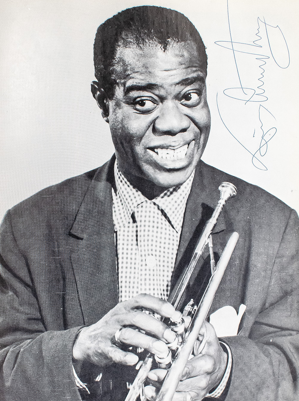 Louis Armstrong Signed Program.