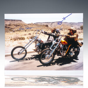 Peter Fonda and Dennis Hopper Signed Easy Rider Photograph.