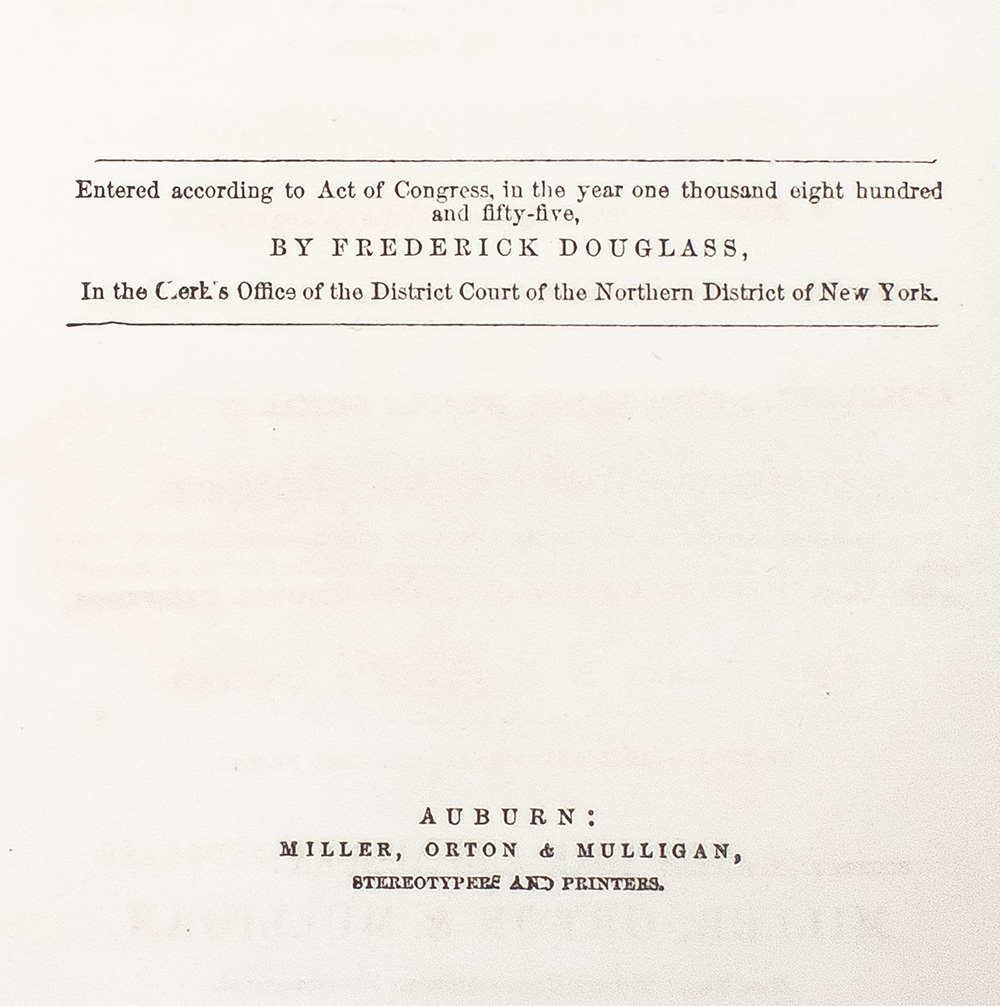 My Bondage and Freedom.