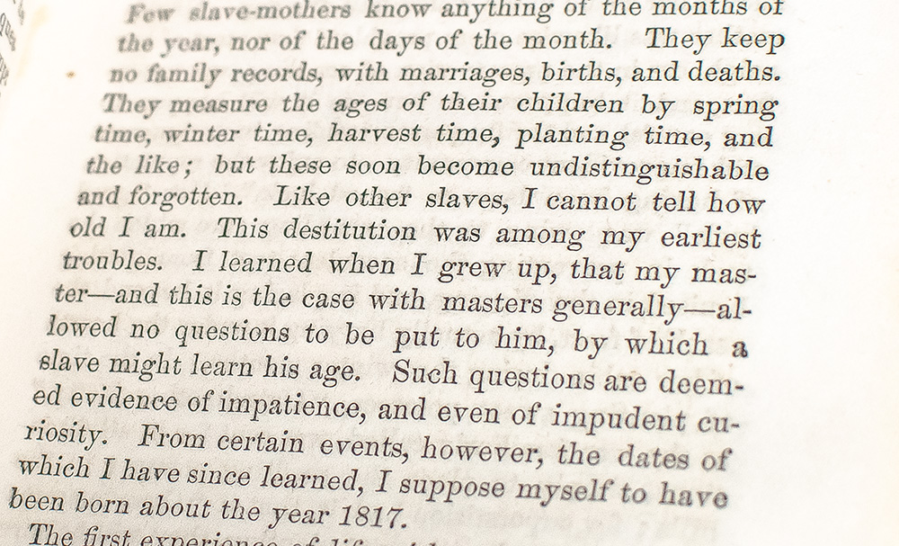 My Bondage and Freedom.