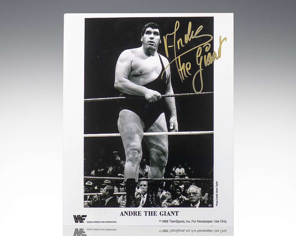 André the Giant Signed Photograph.