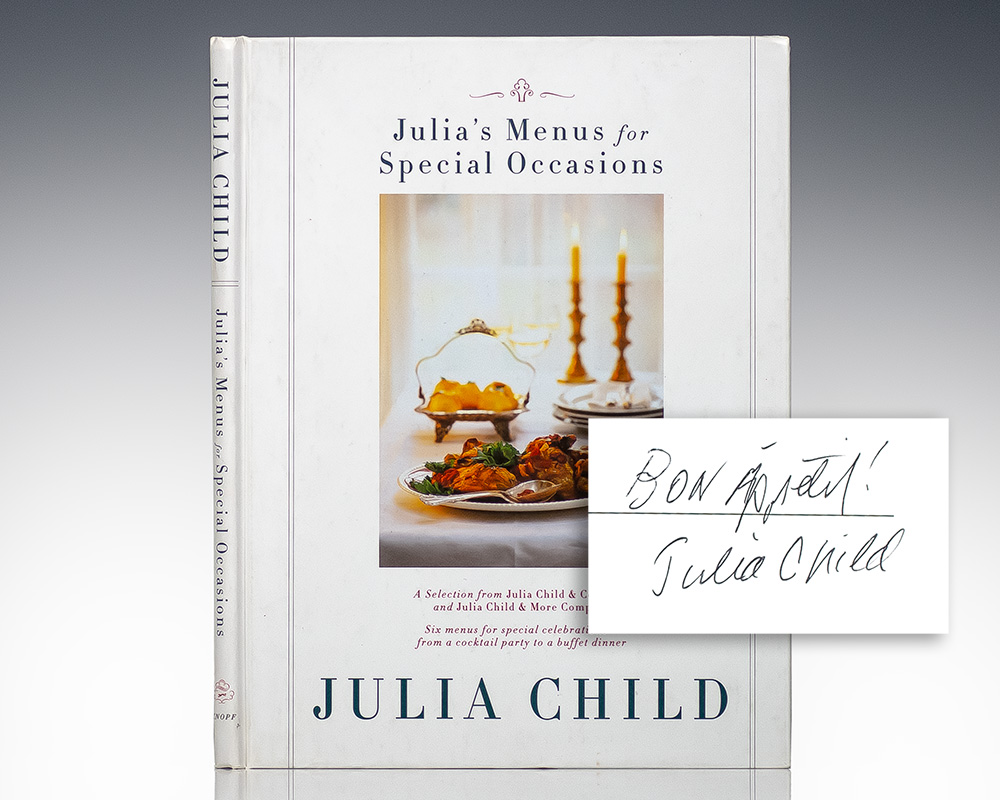 Julia’s Menus for Special Occasions.