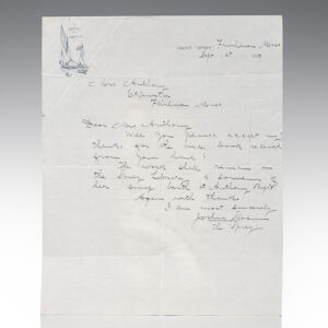 Joshua Slocum Autograph Letters Signed.