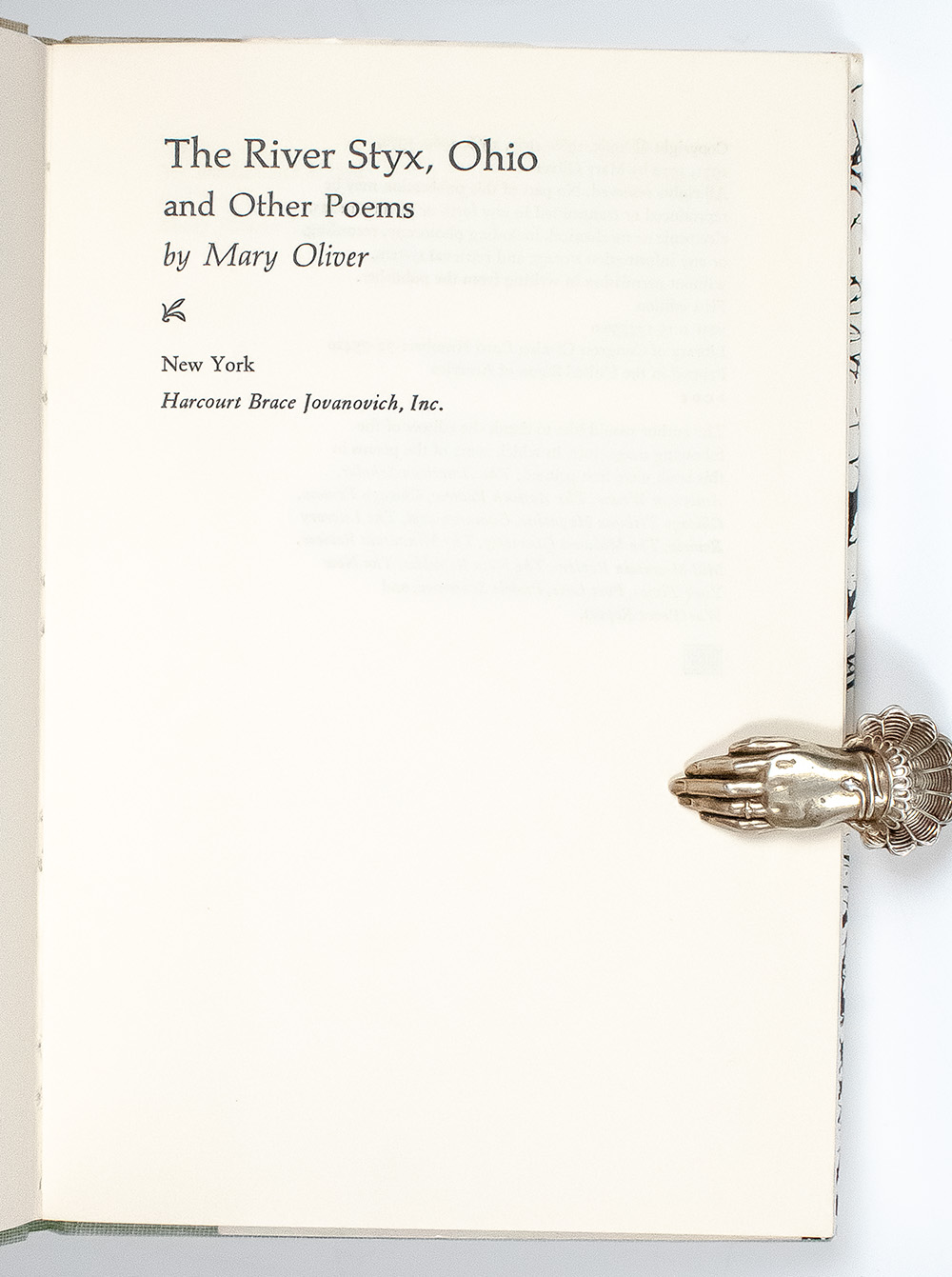 The River Styx, Ohio and Other Poems.