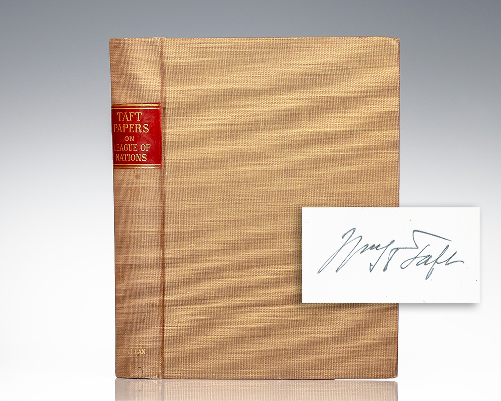 Taft Papers on League of Nations.