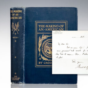 The Making of An American. [WITH] Jacob A. Riis Autograph Letter Signed.